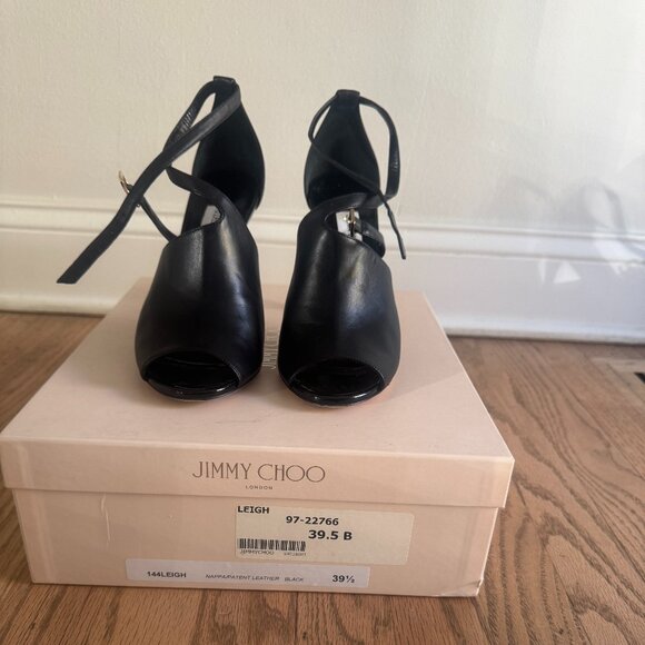 Like New Jimmy Choo Leigh Peep Toe Pumps (Taylor Swift Fave) - Picture 6 of 10